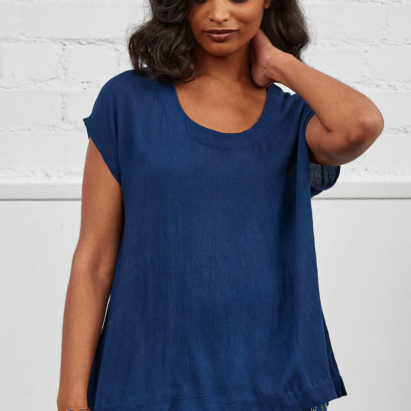 Crinkle Viscose Top