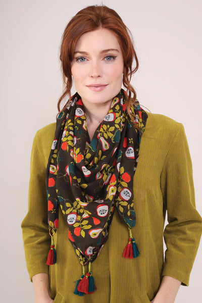 AF0321 Viscose Printed Square Scarf