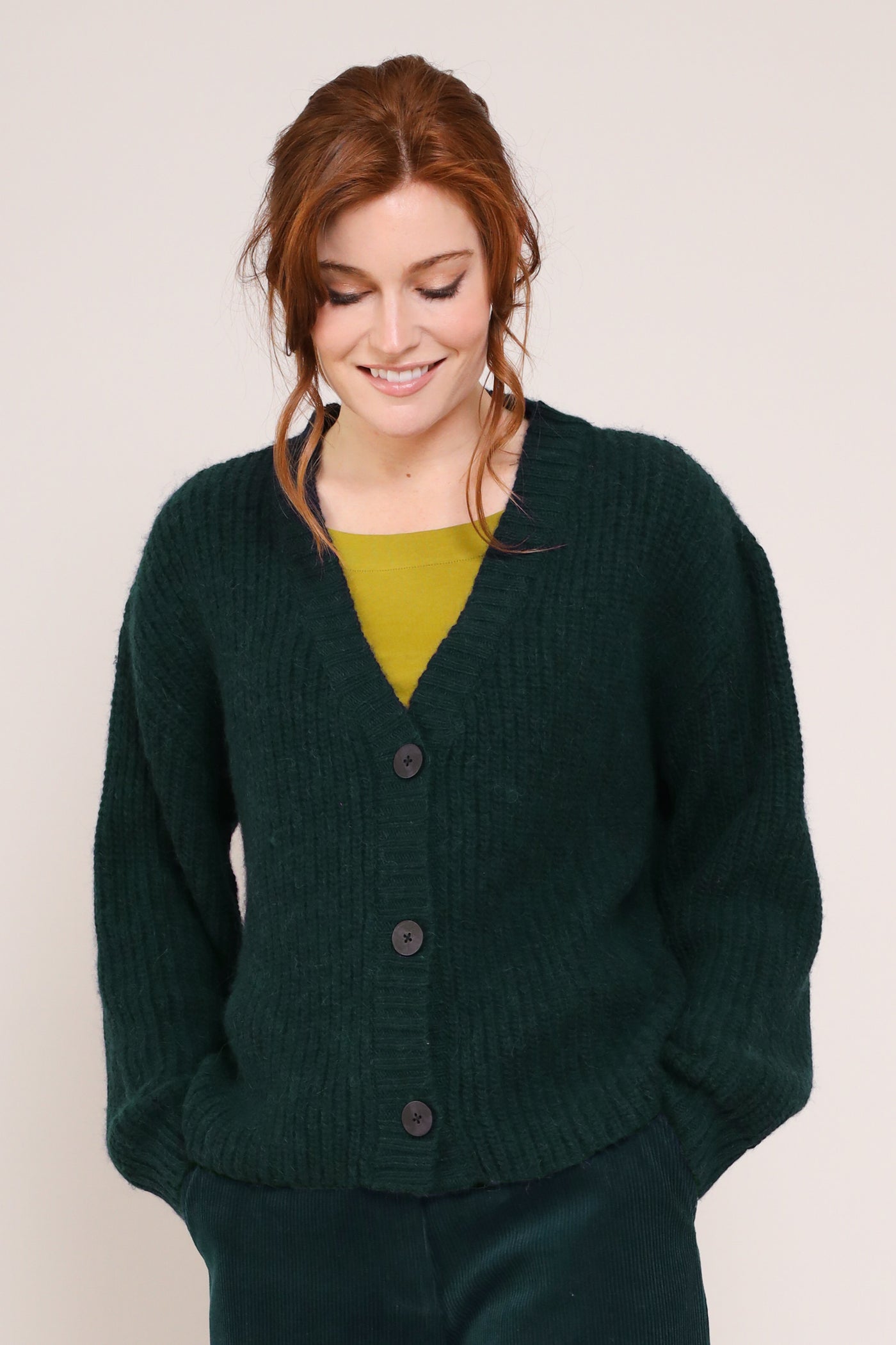 Organic Cotton and Alpaca Wool Cardigan