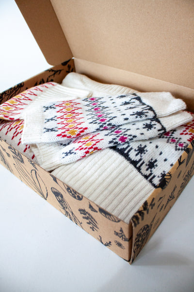 Fairisle Jumper, Hat and Glove Set