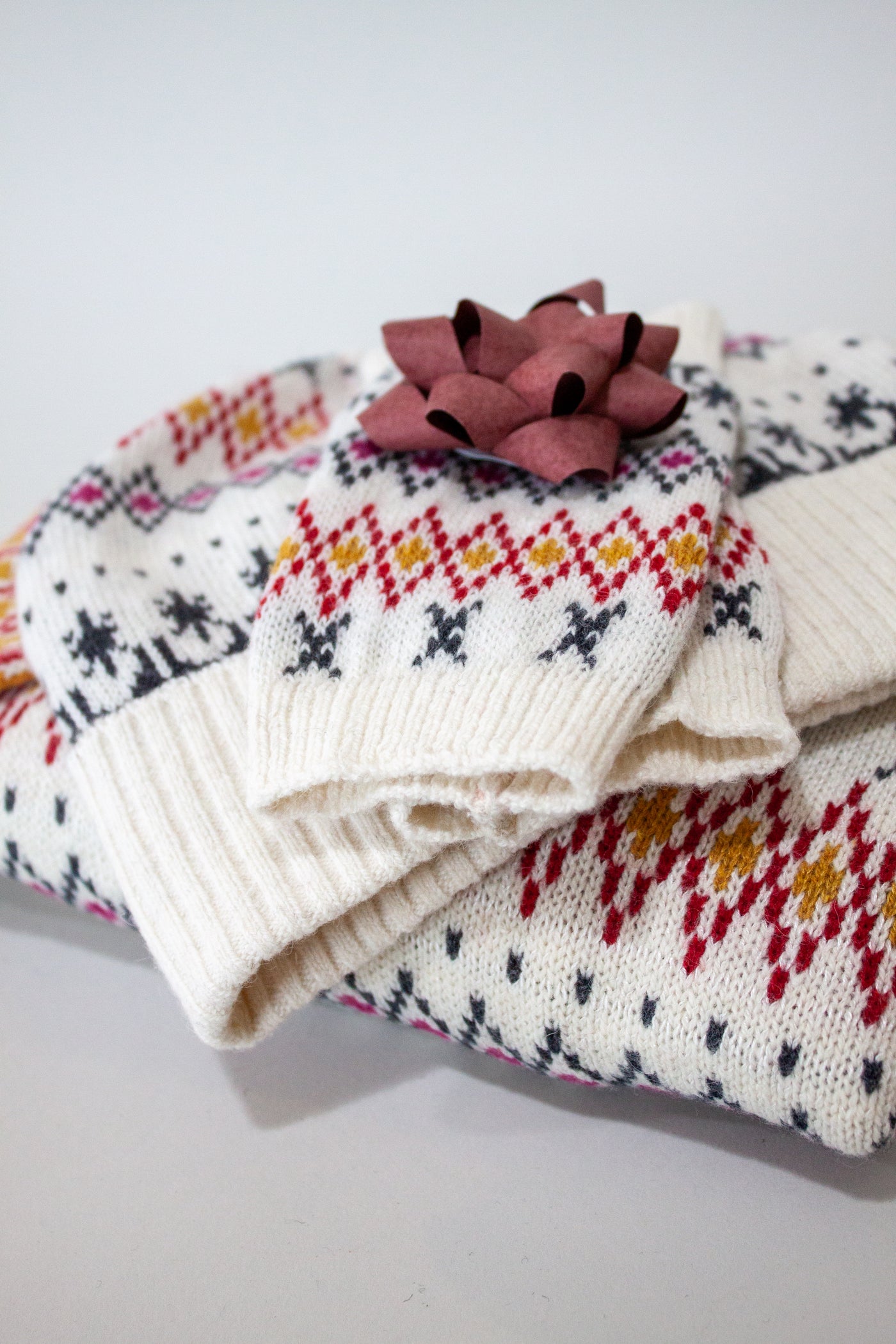 Fairisle Jumper, Hat and Glove Set