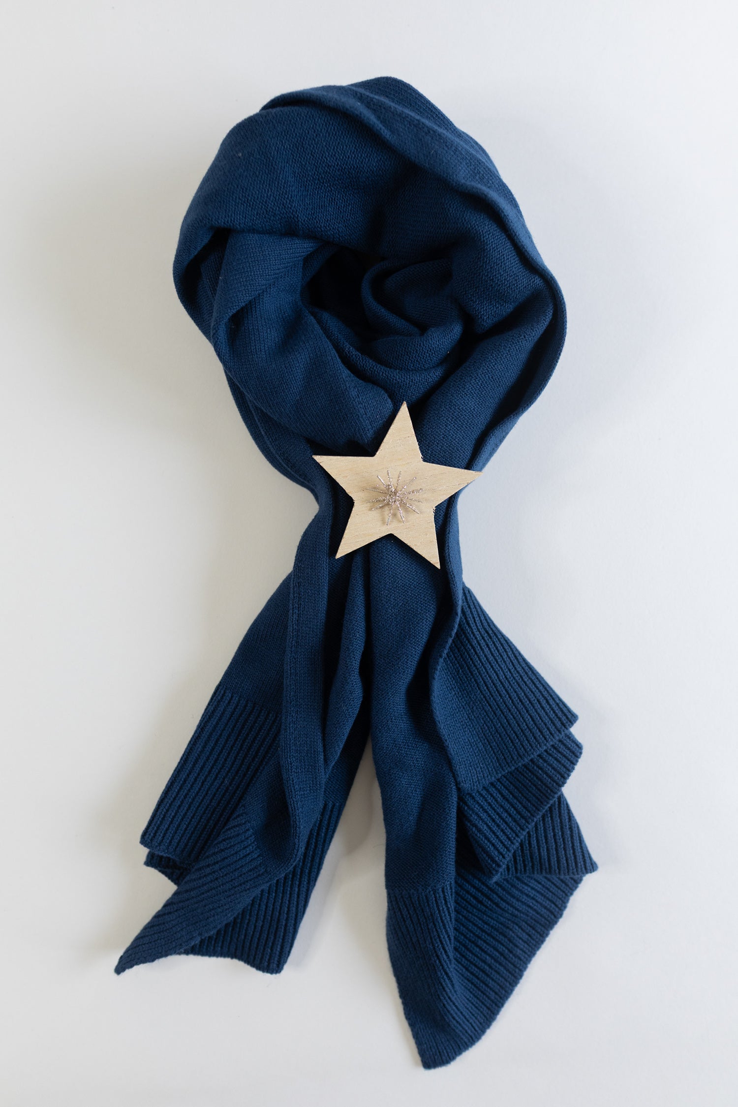 AW25 Plain Knitted Scarf - Thunder