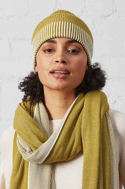 Cosy Knit Bamboo & Cotton Hat - Kelp