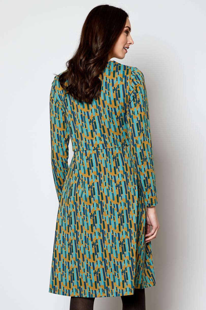 BU2091 Organic Cotton Button Detail Dress