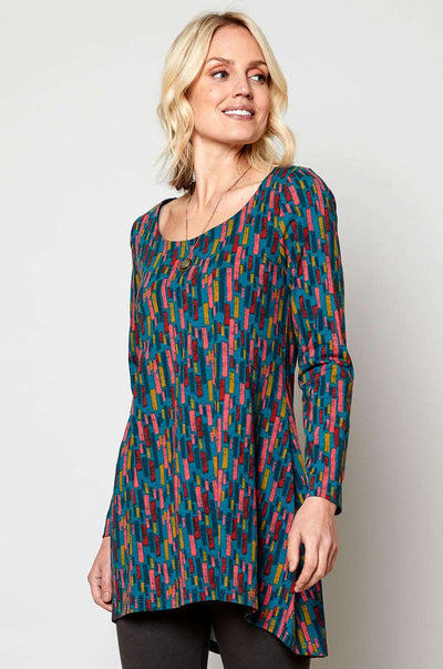 BU5074 Organic Cotton Button Back Tunic