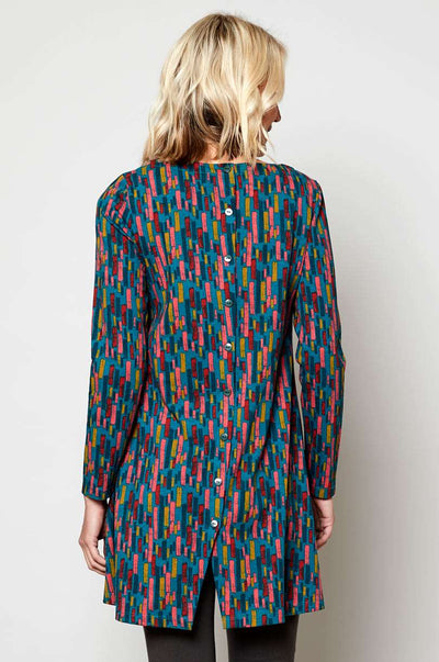 BU5074 Organic Cotton Button Back Tunic