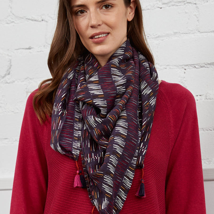 BW0321 Square Tassel Scarf