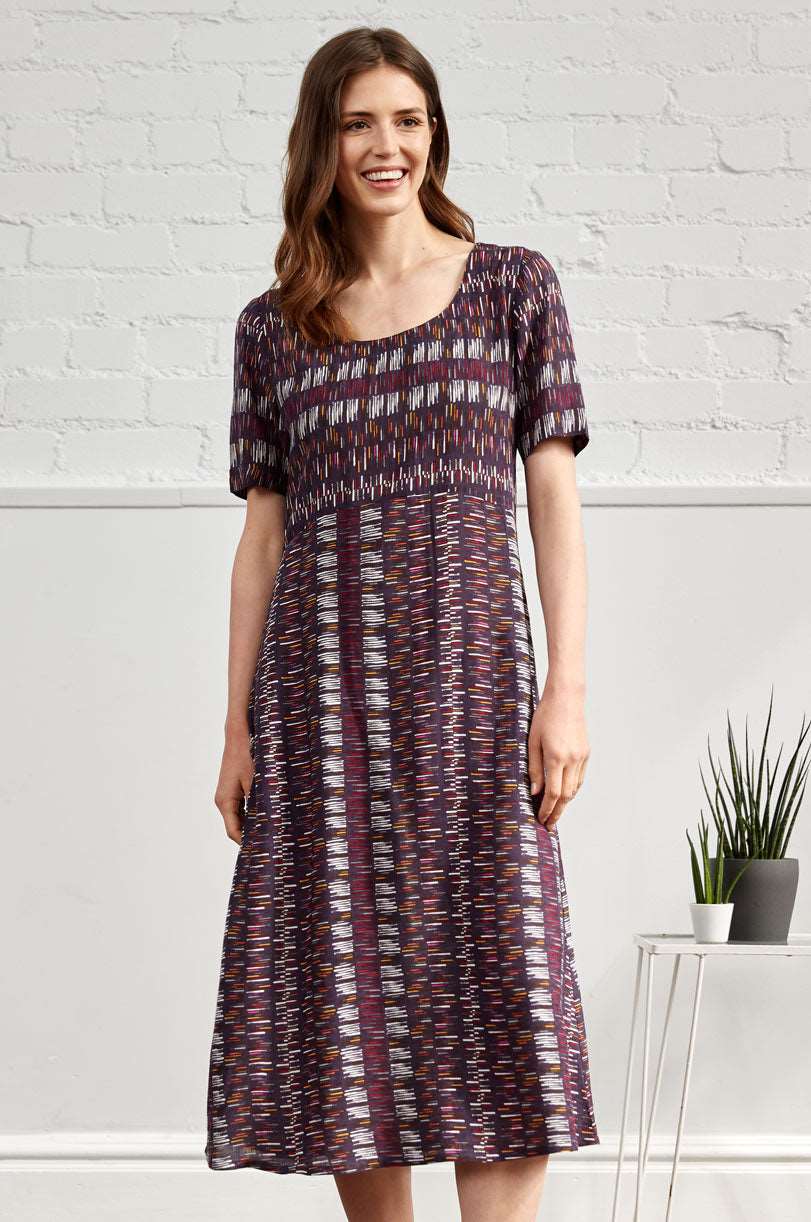 slub midi dress Slub Jersey Mix Zadie Midi Dress