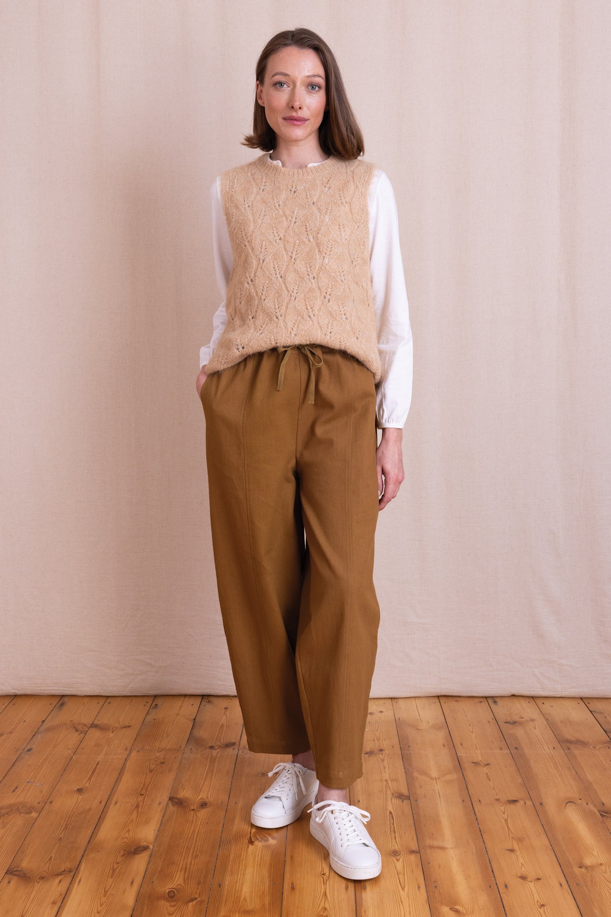 AW26 Barrel leg Trousers - Ochre