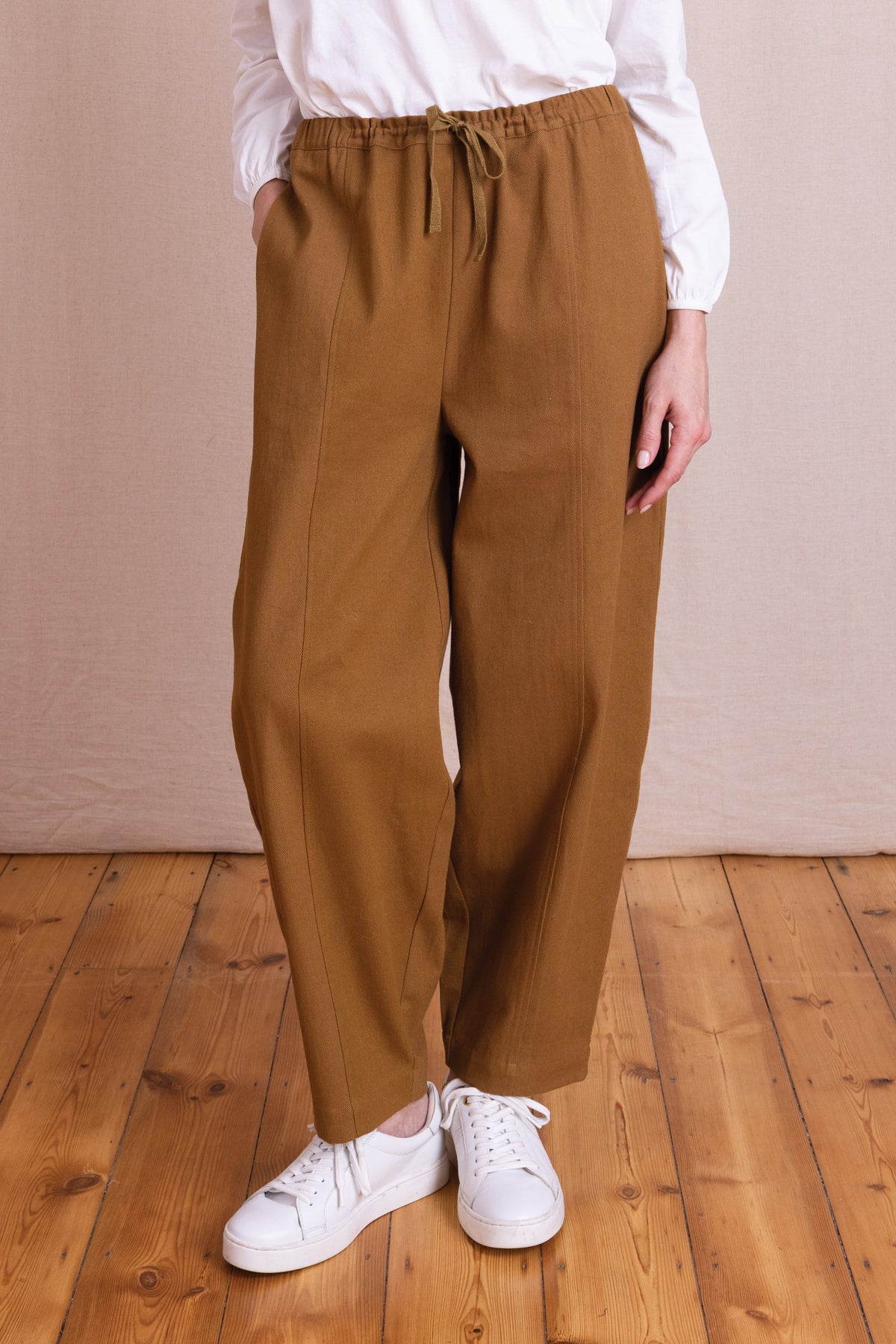 AW26 Barrel leg Trousers - Ochre