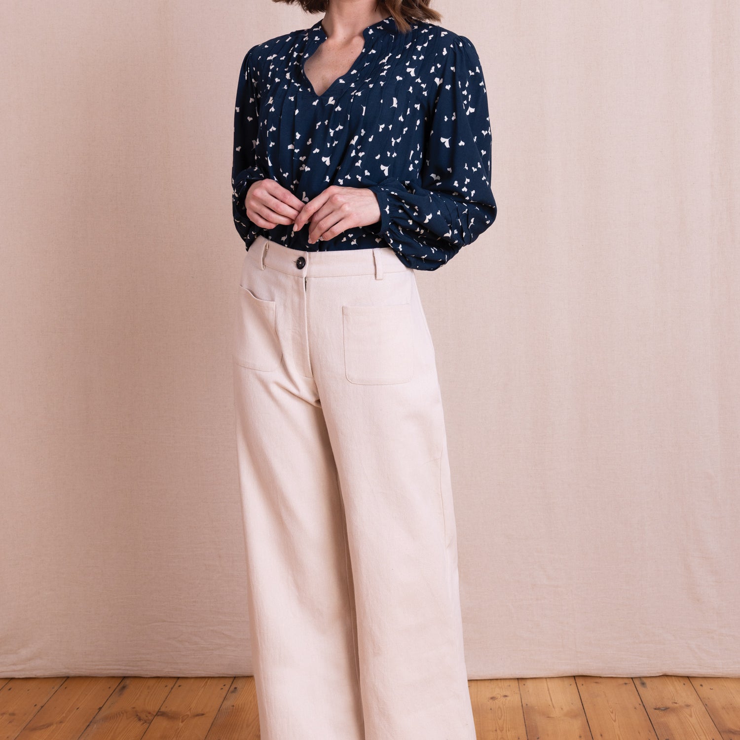 AW26 Wide Leg Trousers - Wax
