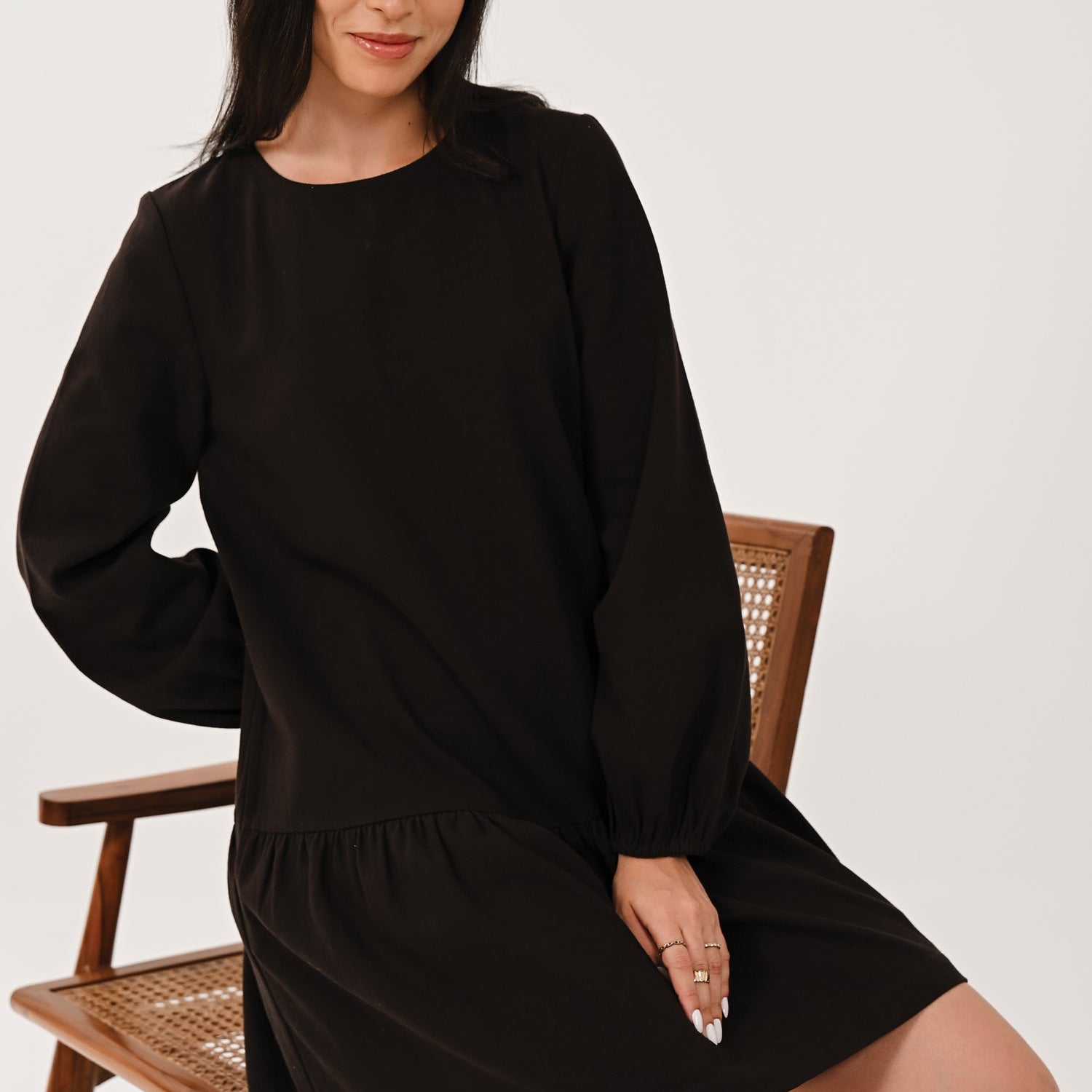 AW26 Drop Waist Dress - Chocolate