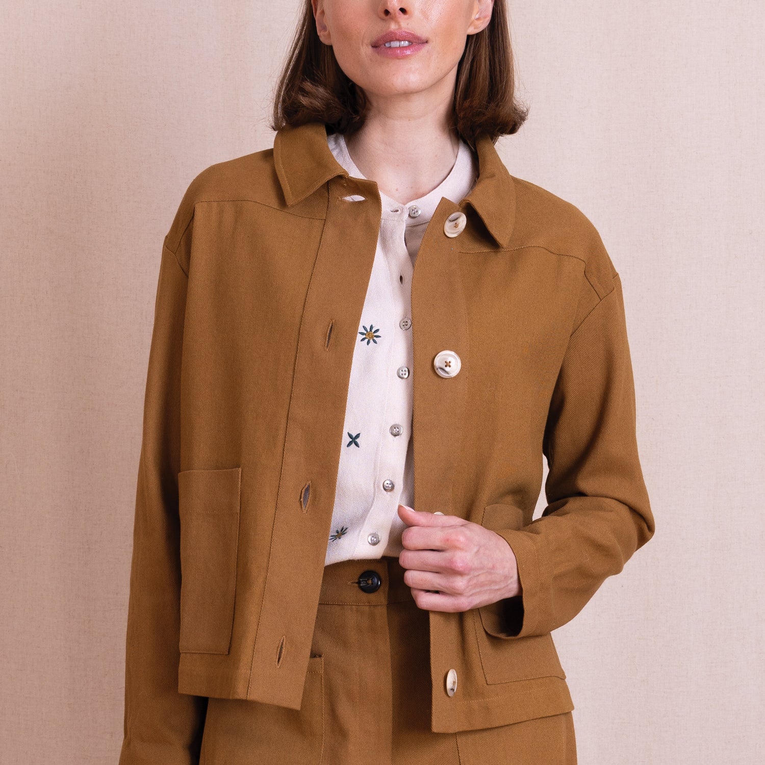 AW26 Cotton Drill Jacket - Ochre