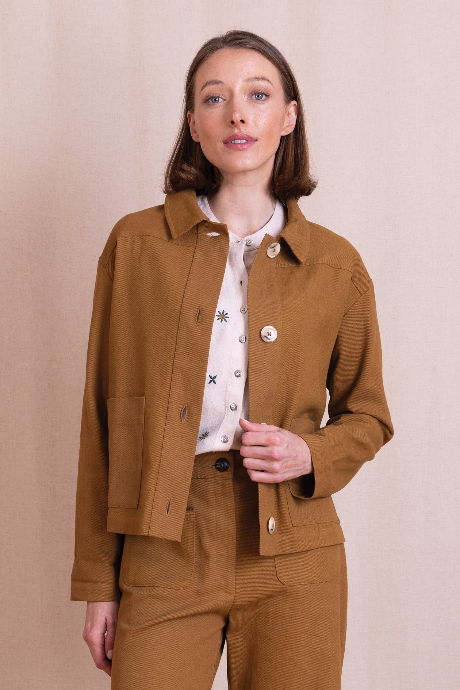AW26 Cotton Drill Jacket - Ochre