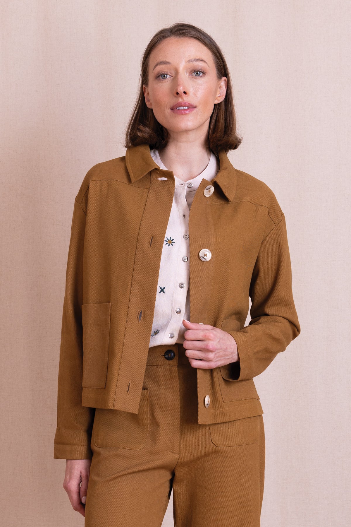 AW26 Cotton Drill Jacket - Ochre