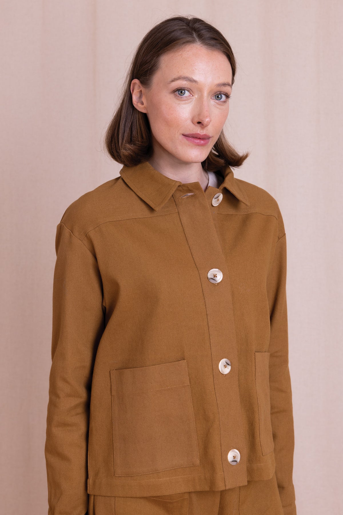 AW26 Cotton Drill Jacket - Ochre