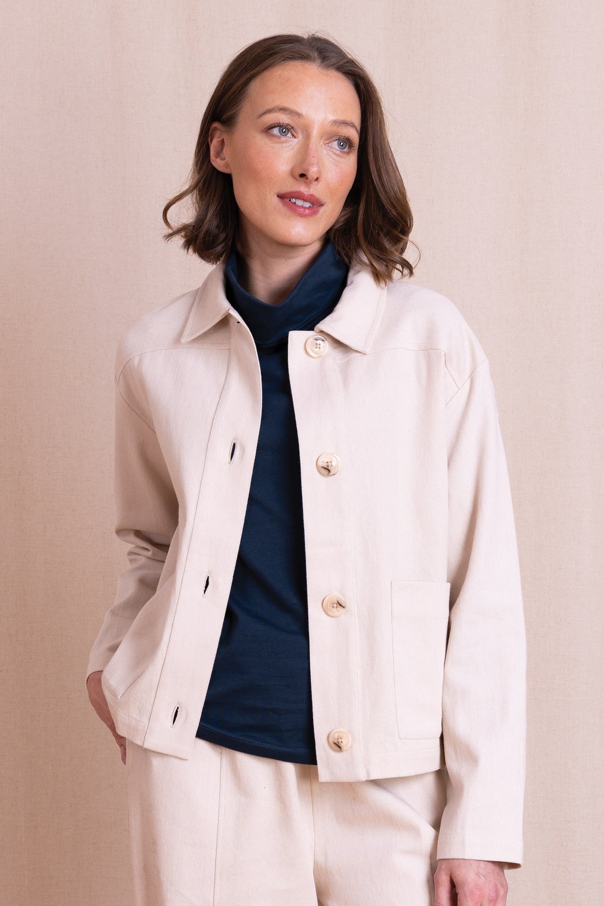 AW26 Cotton Drill Jacket - Wax