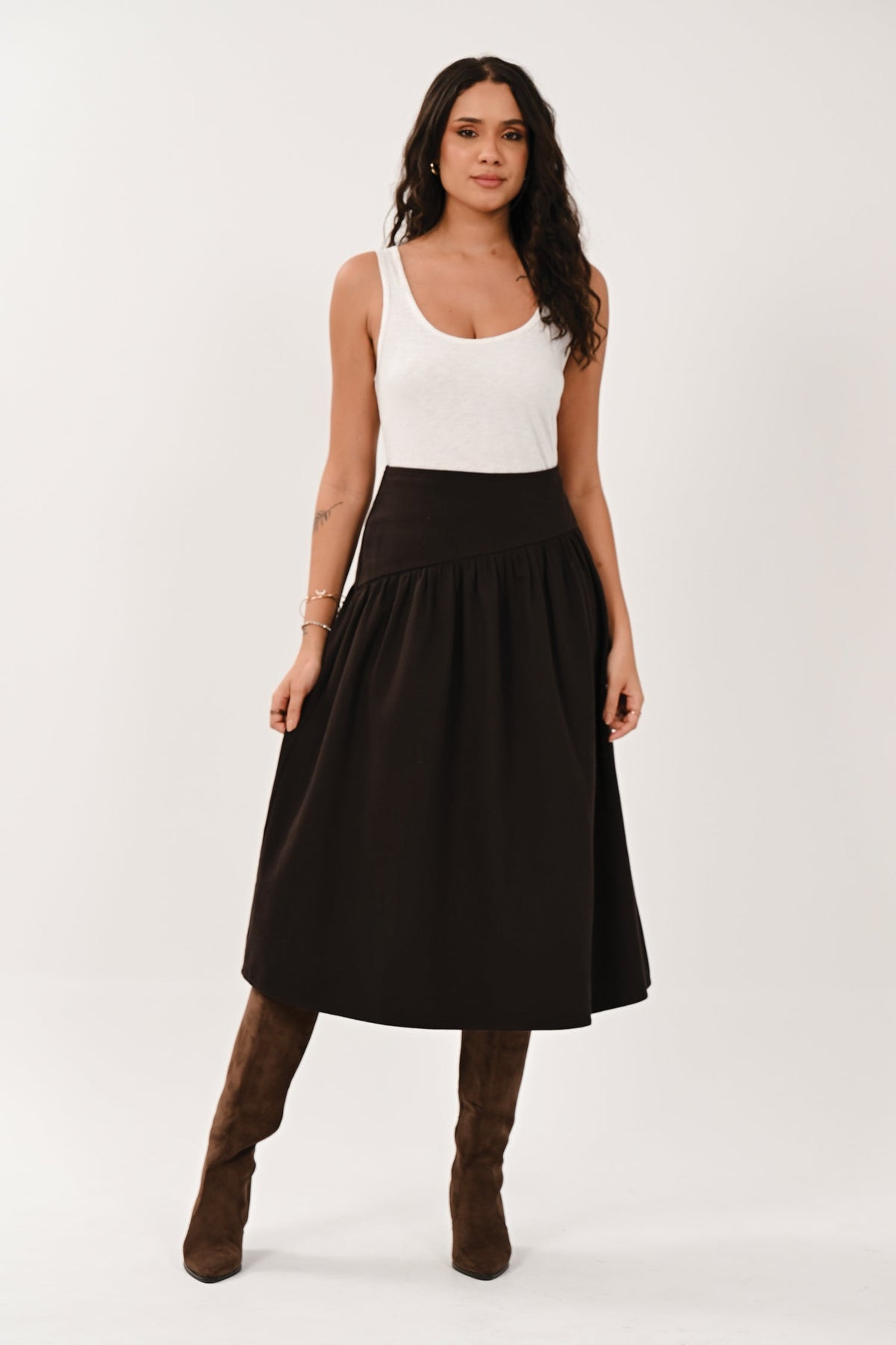AW26 Skirt - Chocolate