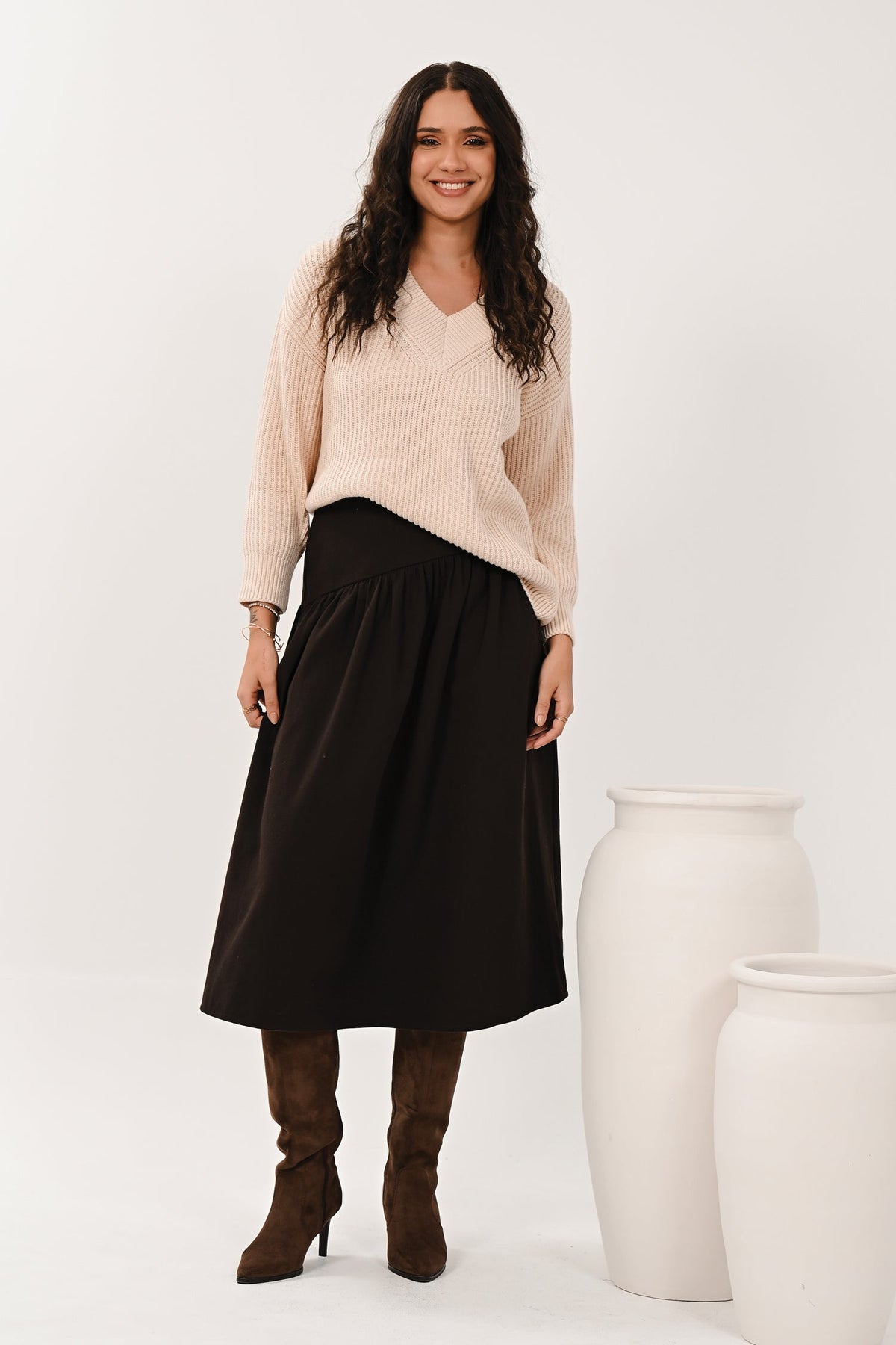 AW26 Skirt - Chocolate