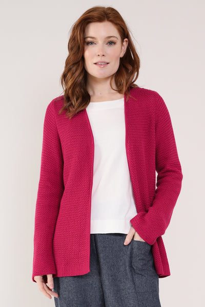 Organic Cotton and Wool Mix Tie Belt Cardigan