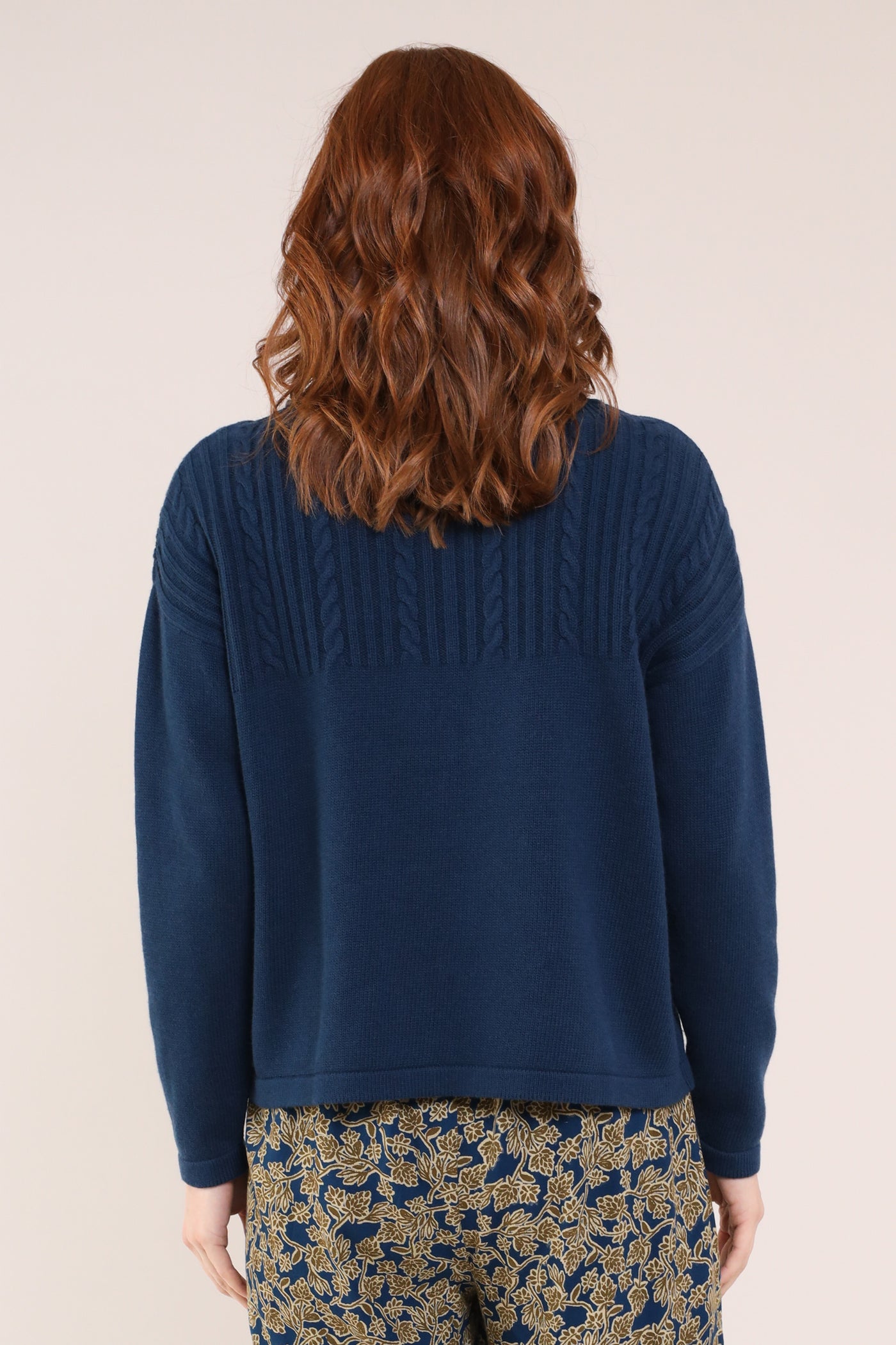 Organic Cotton & Wool Cable Knit Jumper