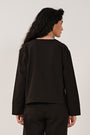 Back view of the Chocolate cotton drill jacket