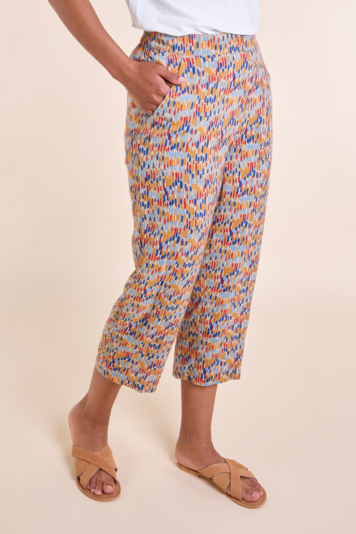 SS25 Printed Trousers - Stone