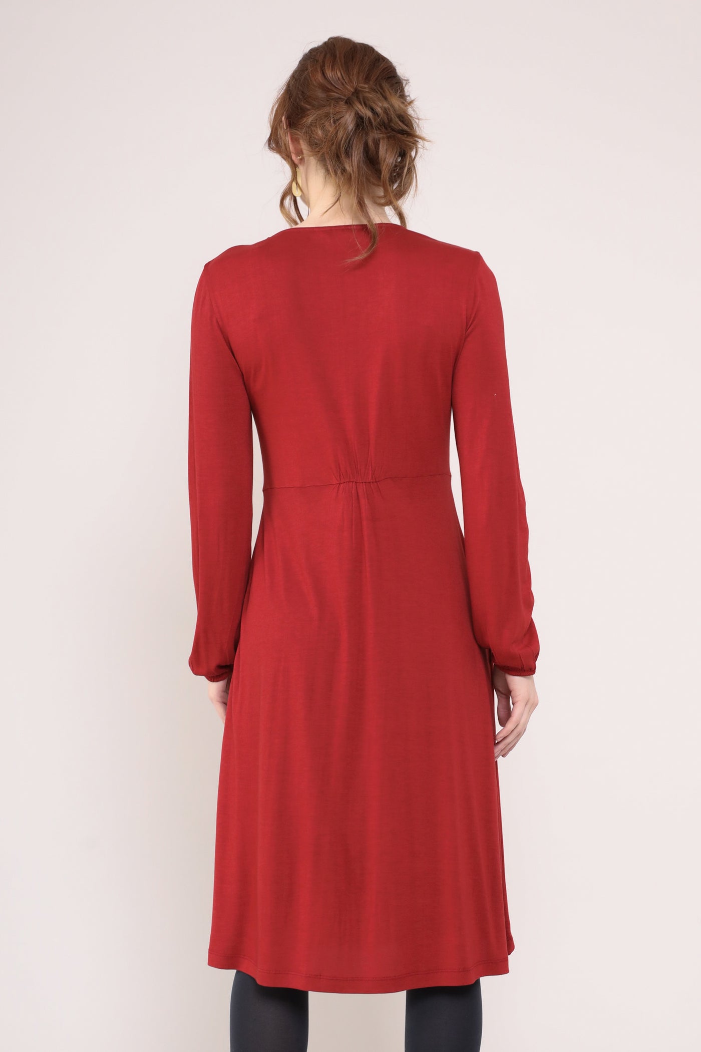 Lenzing™ Ecovero Gathered Yoke Dress