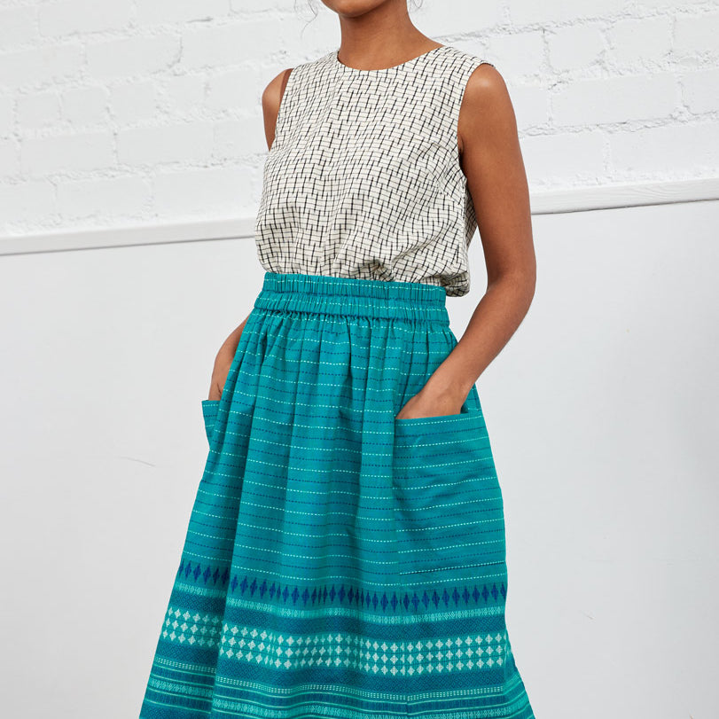 Handloom Gathered Skirt