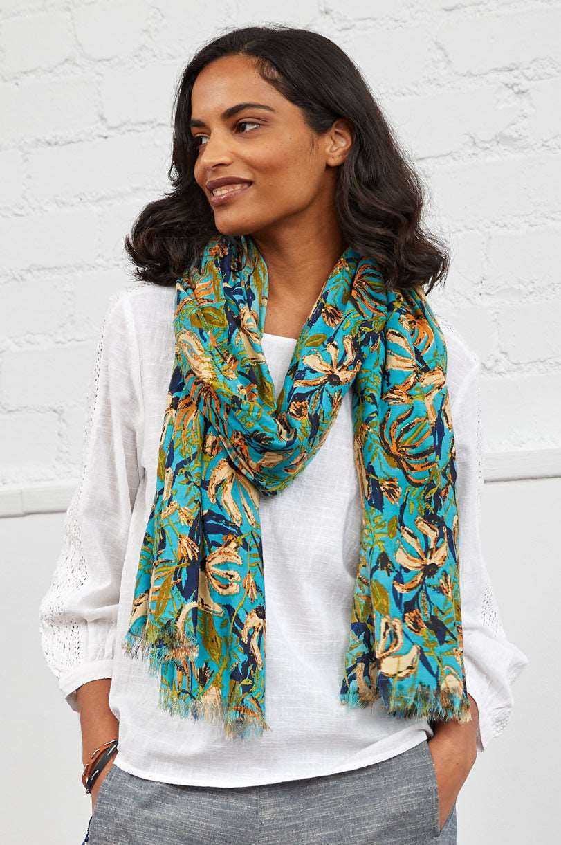 HG0308 Heligan Printed Scarf