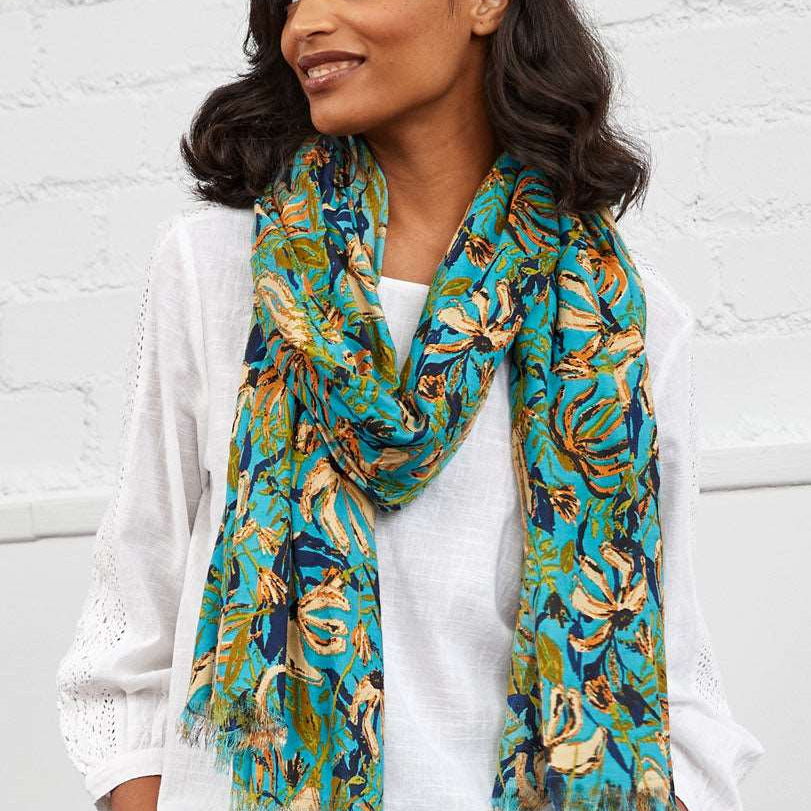 HG0308 Heligan Printed Scarf