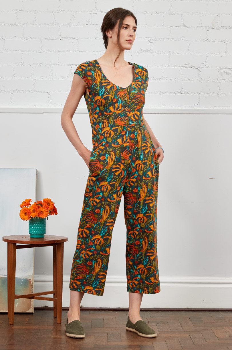 HG1061 Printed Jersey Jumpsuit