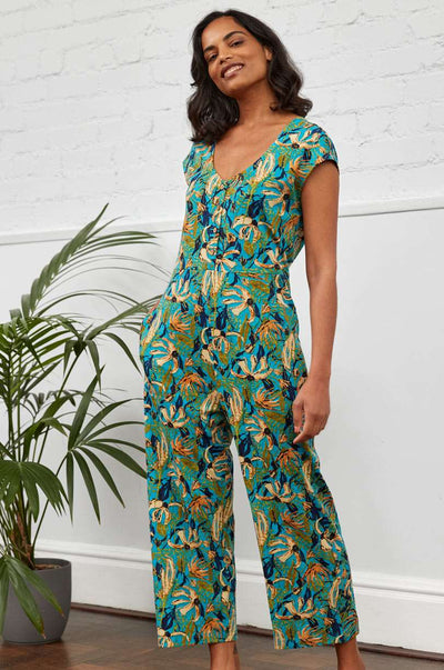 HG1061 Printed Jersey Jumpsuit