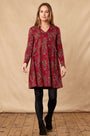 HR3103  Gathered Detail Tunic Dress