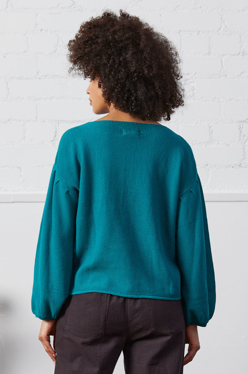 Organic Cotton Bubble Sleeve Jumper