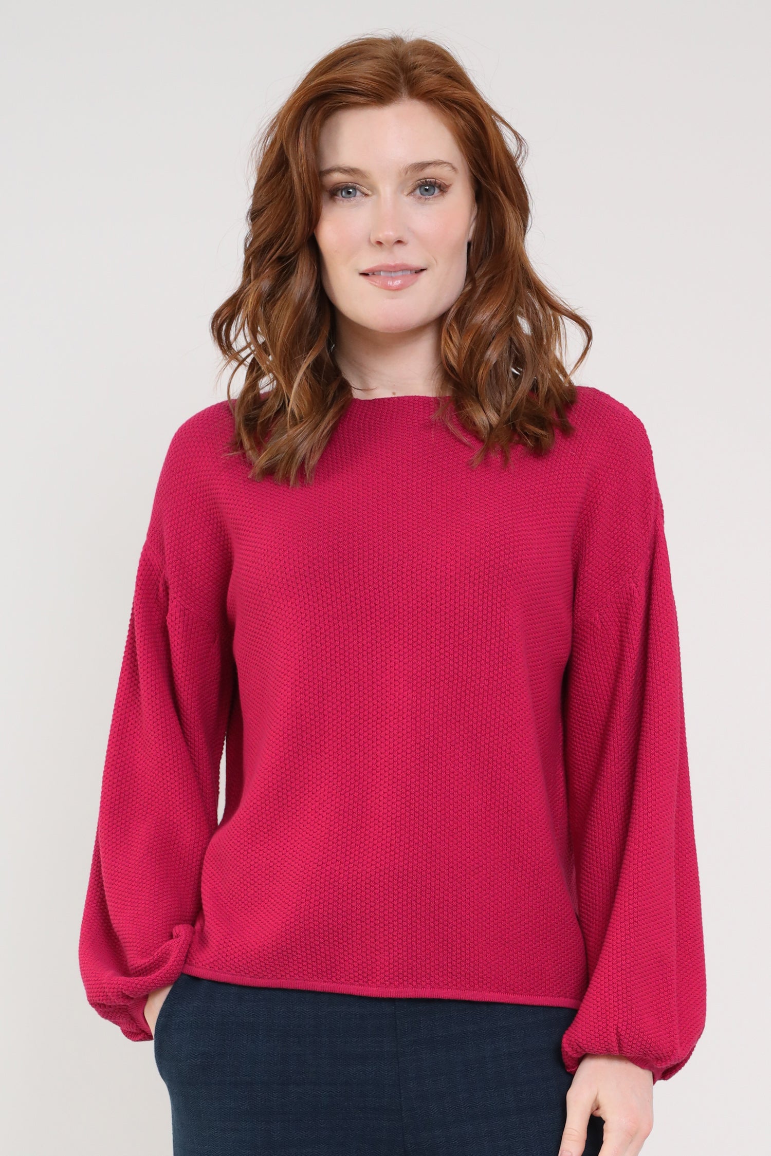 GOTS Organic Cotton Bubble Sleeve Jumper