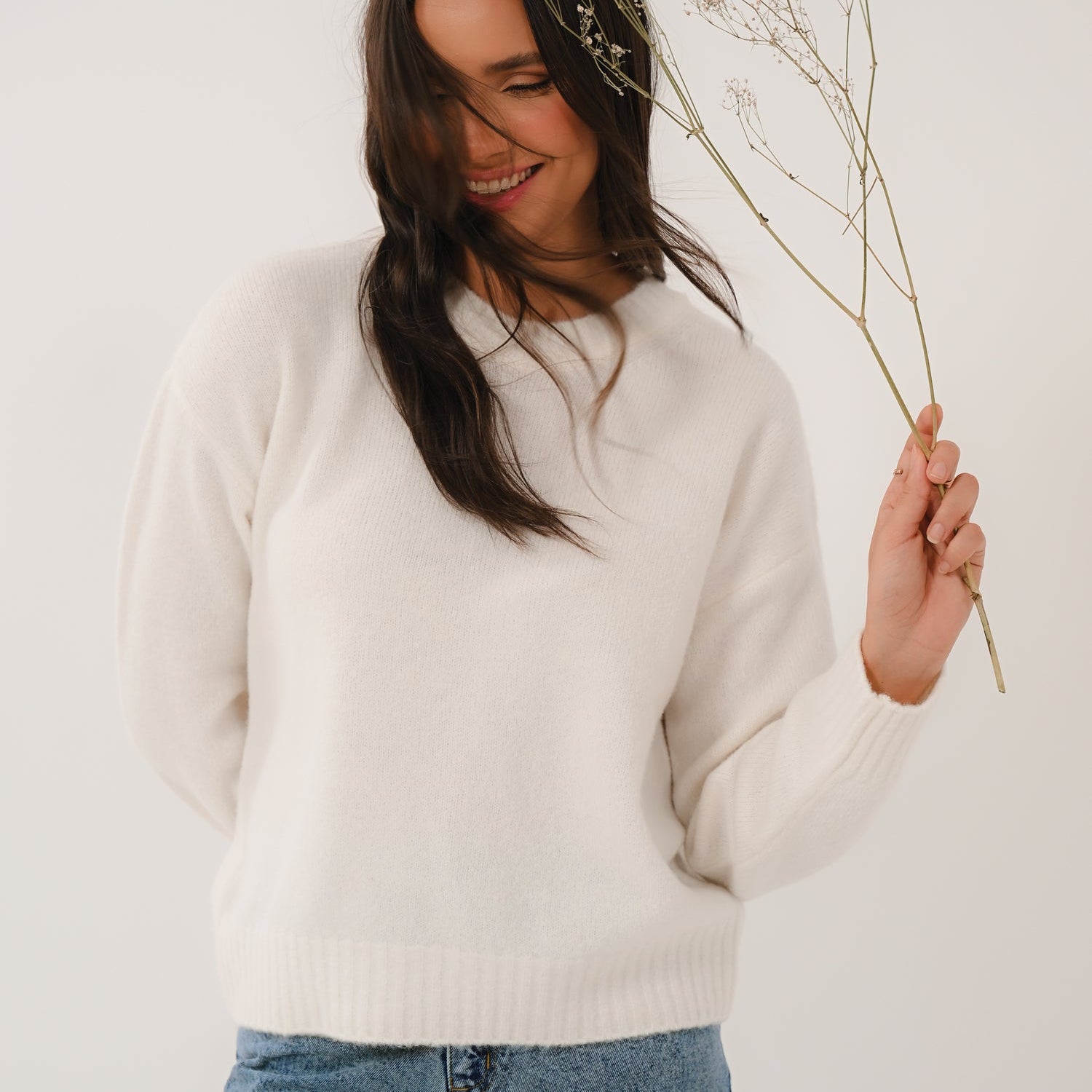 AW26 Crew Neck Jumper - Ivory