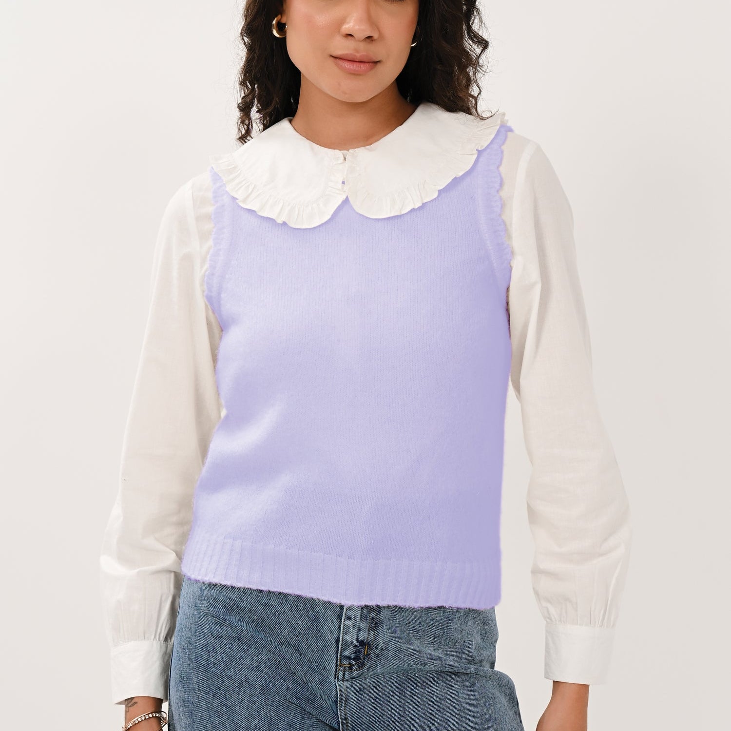 AW26 Scallop Vest - Lilac