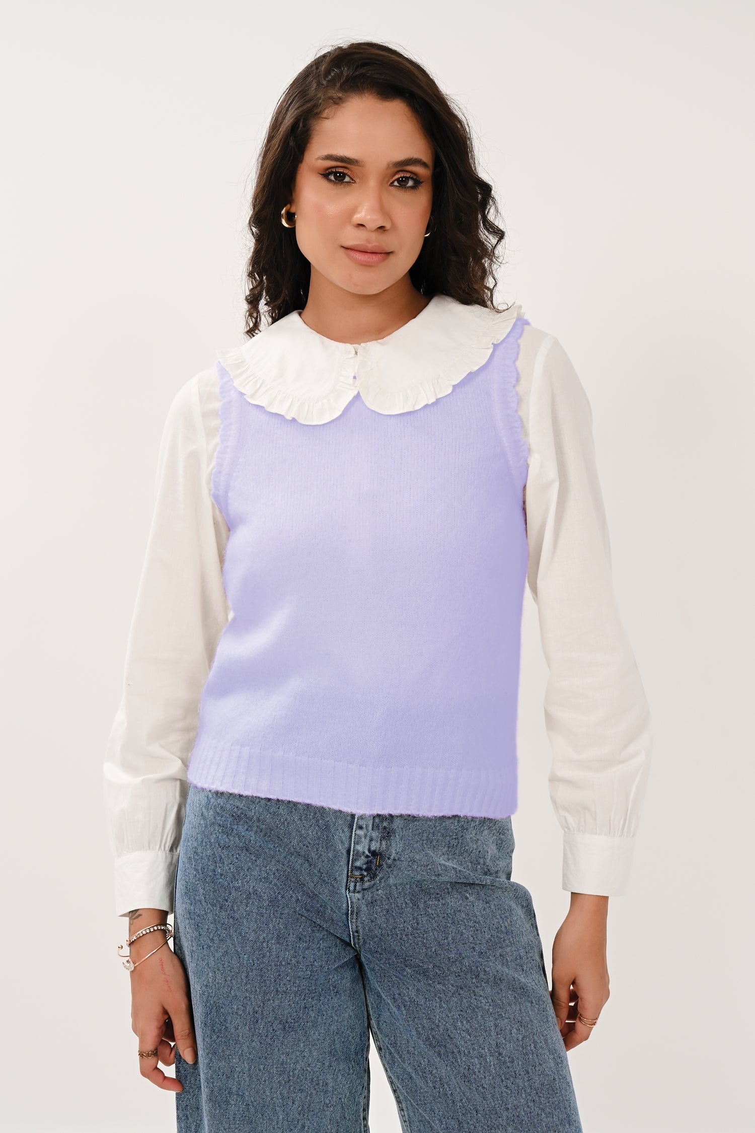 AW26 Scallop Vest - Lilac