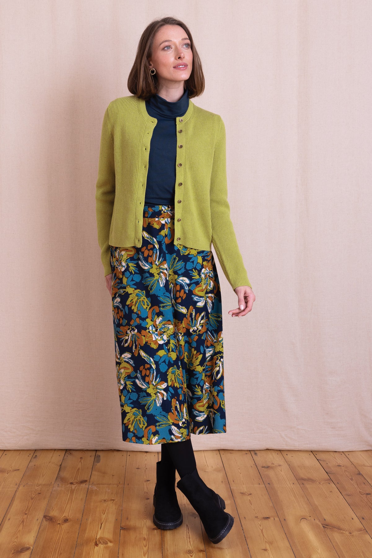 AW26 Organic Cotton Cardigan - Citrus