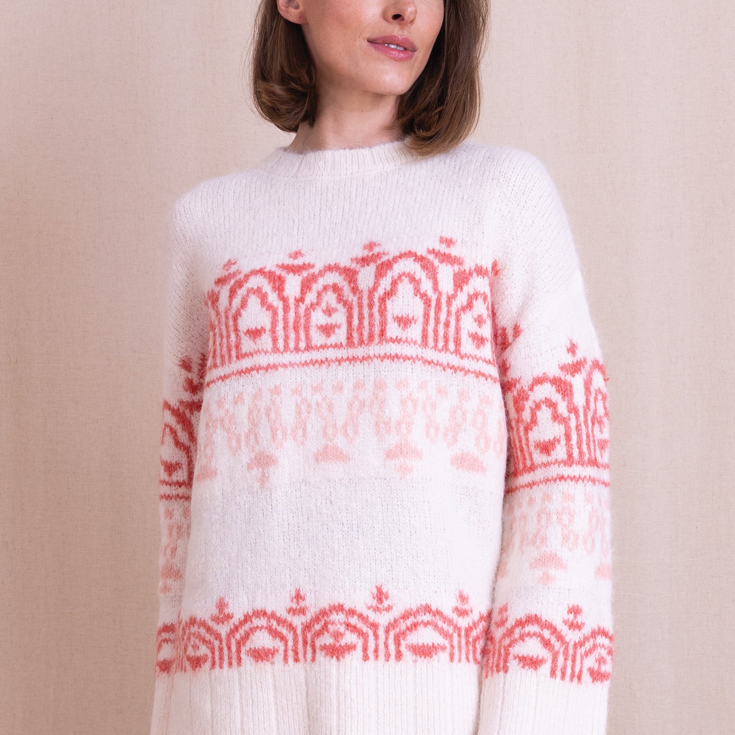 AW26 Fairisle Knitted Jumper - Wax