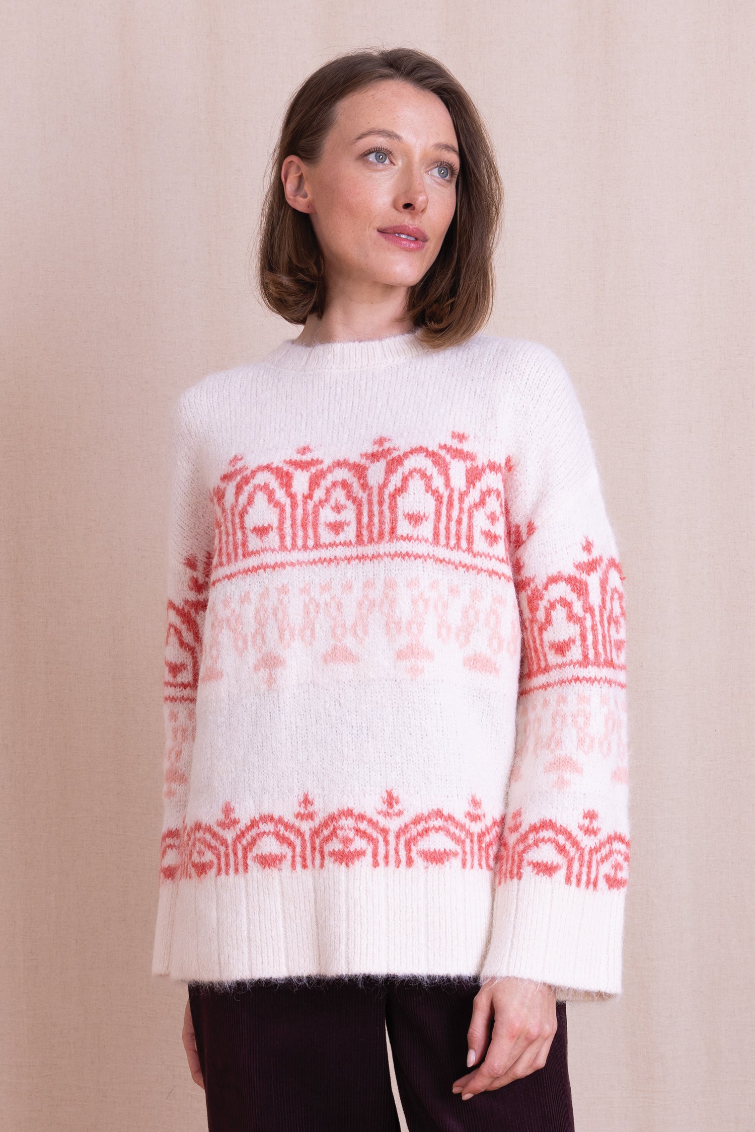 AW26 Fairisle Knitted Jumper - Wax
