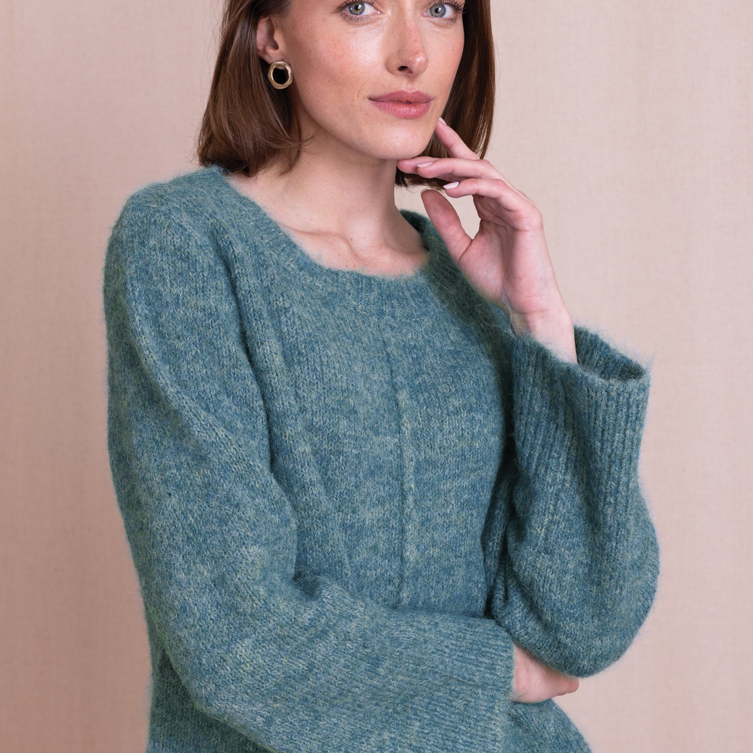 AW26 Plain Cropped Jumper - Duck