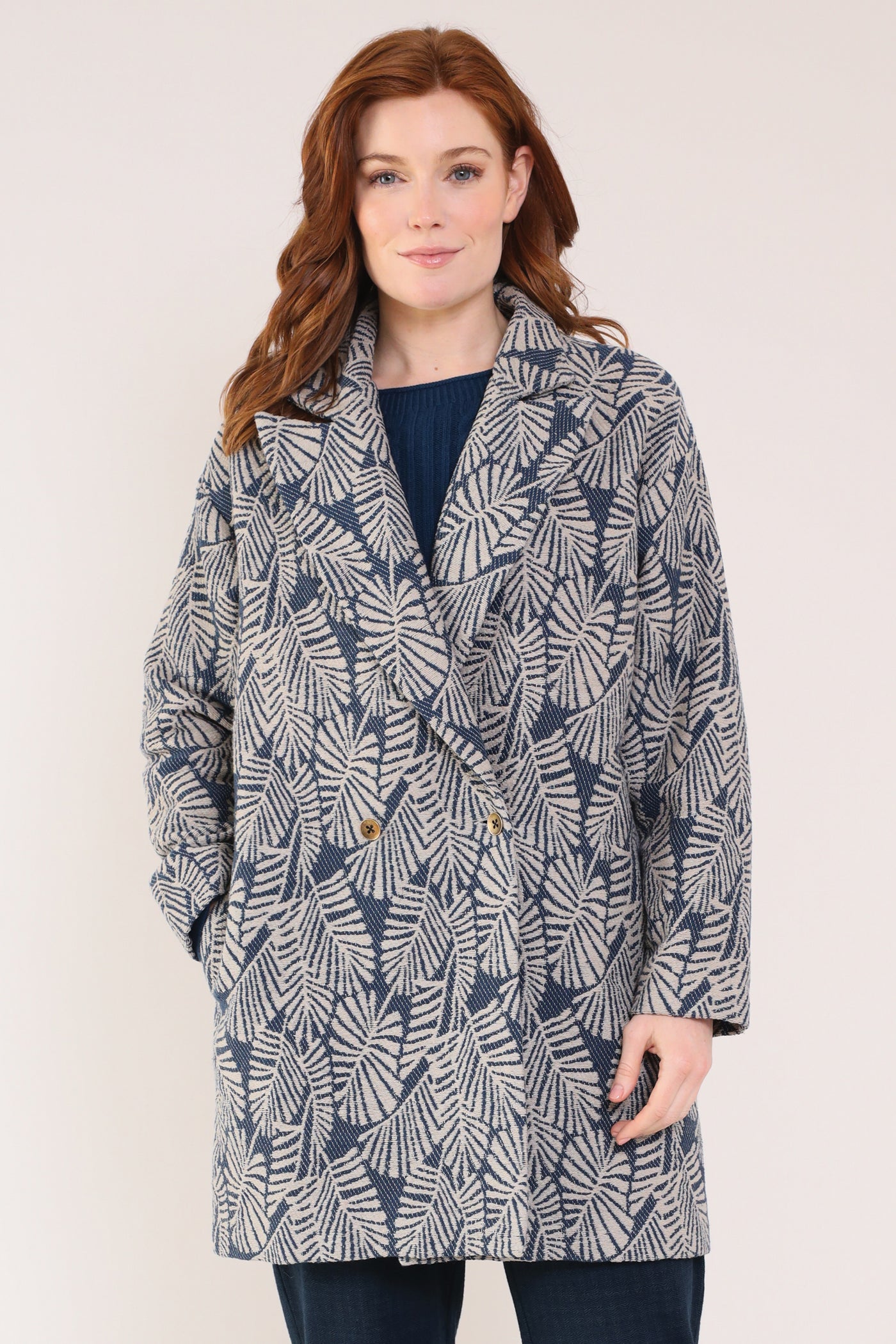 Cotton Handloom Oversized Coat