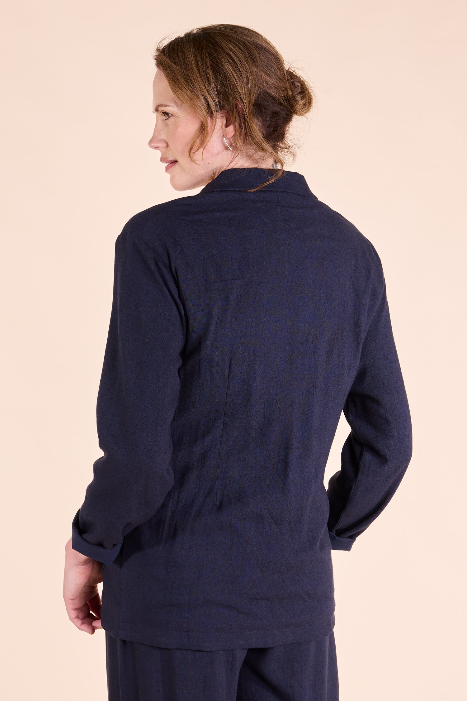 SS25 Relaxed Linen Jacket - Ink