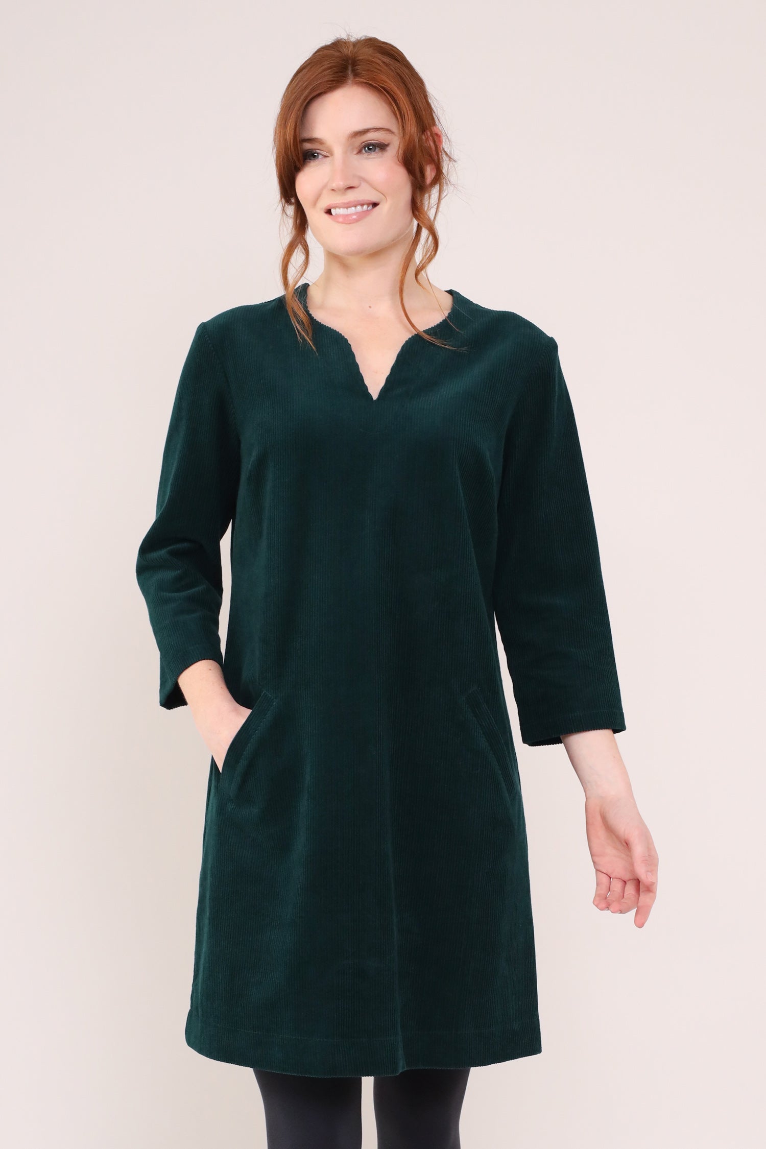 slim fit dress slacks Cotton Chunky Cord Tunic Dress