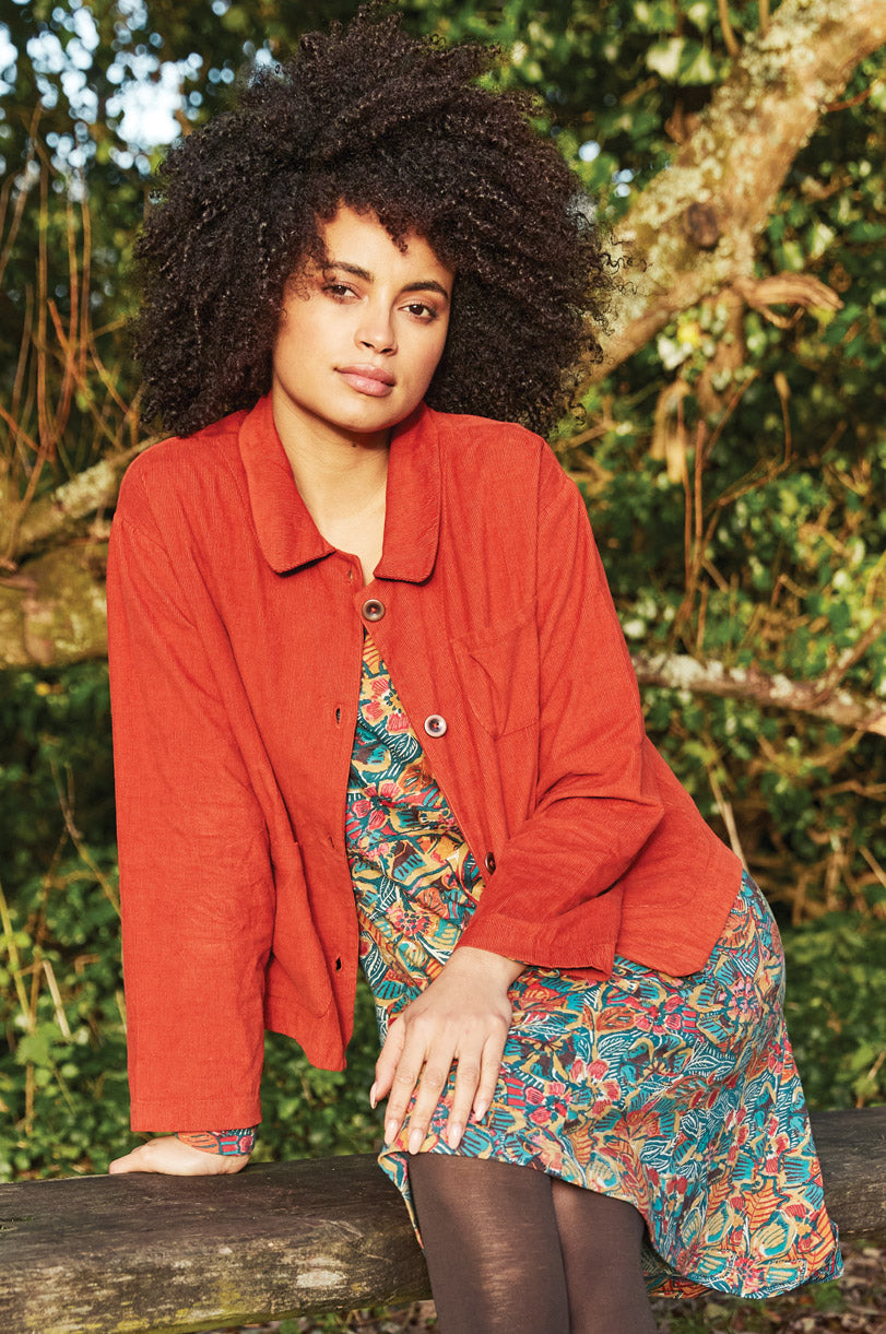 Cotton Needlecord Shacket