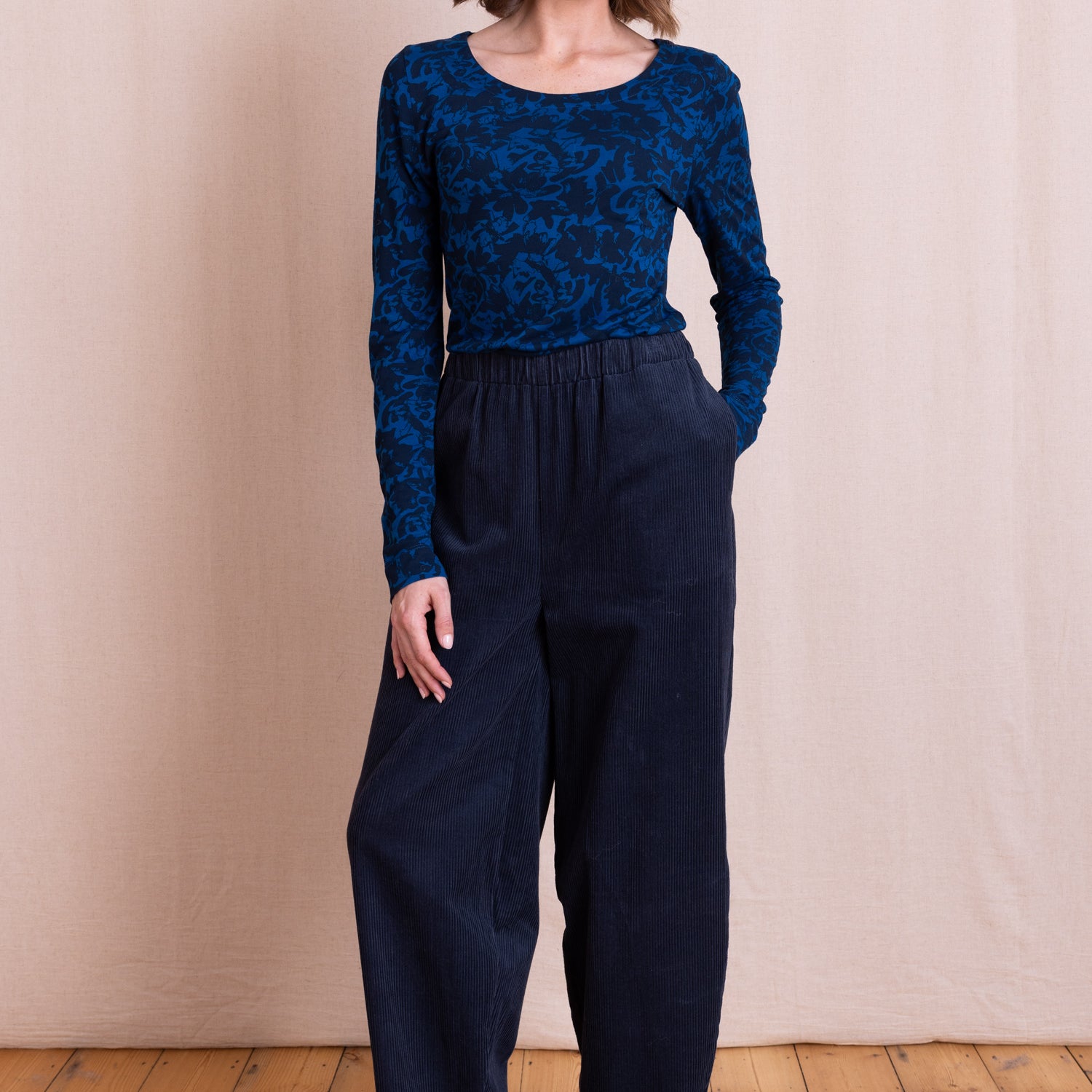 AW26 Chunky Cord Bubble Trousers - Navy
