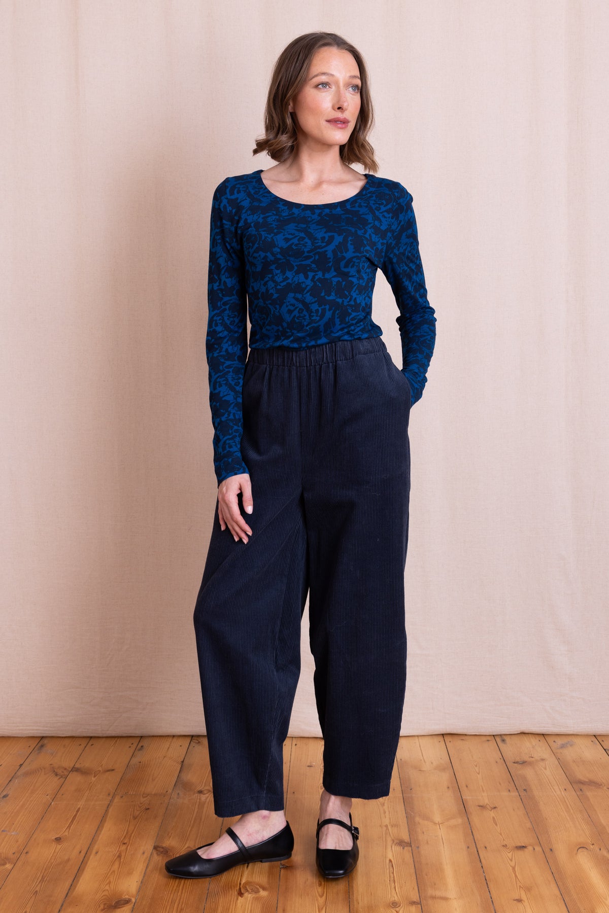 AW26 Chunky Cord Bubble Trousers - Navy