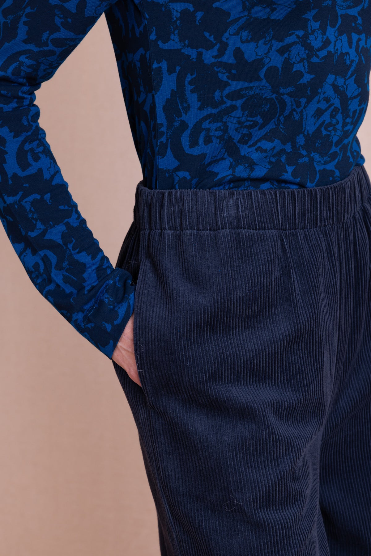 AW26 Chunky Cord Bubble Trousers - Navy